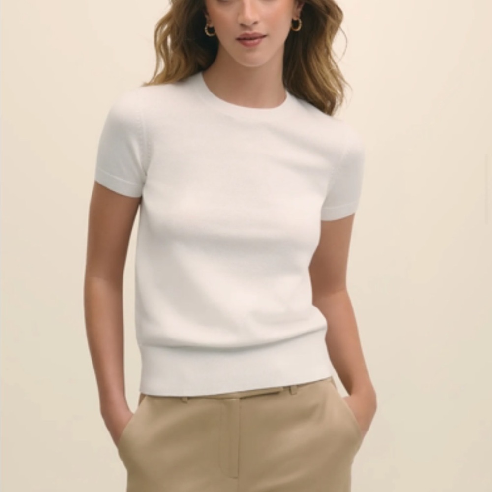 Brooks Brothers Supima Cotton Jersey Short-Sleeve Sweater